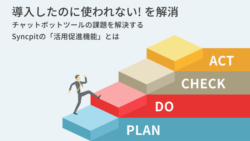 導入したのに使われない！を解消　チャットボットツールの課題を解決するSyncpitの「活用促進機能」とは