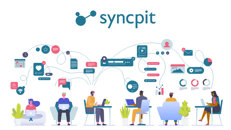 Syncpitは、バックオフィス業務における日々の「通知」<br>「催促」「勤怠チェック」業務から解放します!