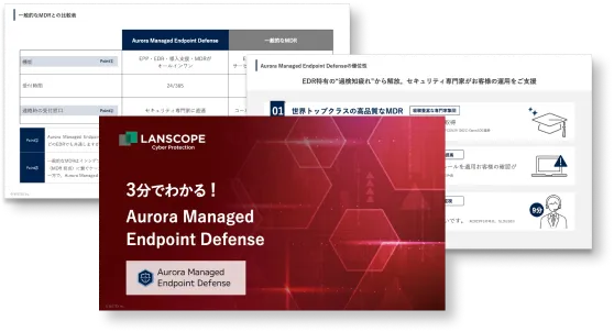 【なぜ、従来のアンチウイルスでは守れないのか？】3分でわかる！LANSCOPE サイバープロテクション