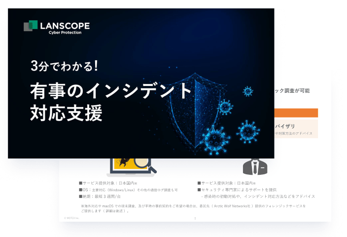 3分でわかる！インシデント対応パッケージ