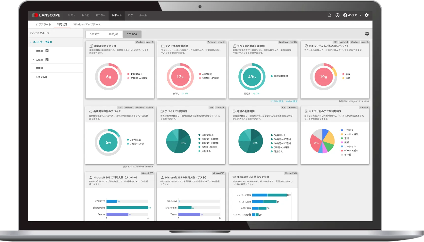 Microsoft 365の監査ログを自動取得し、利用状況を見える化