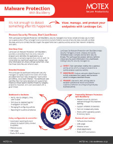 [Datasheet] Malware Protection with BlackBerry