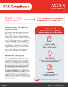 [Datasheet] ITAR Compliance