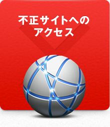 不正サイトへのアクセス