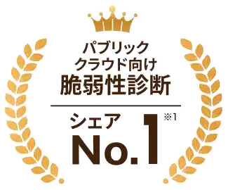 クラウドセキュリティ診断シェアNo.1 ※1