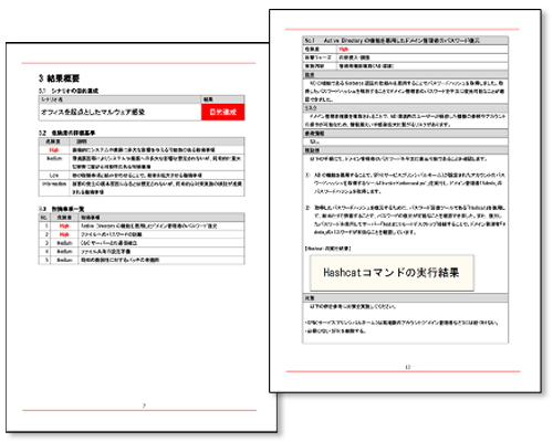 ペネトレーションテスト報告書サンプル