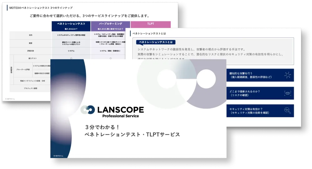 3分で分かる！ペネトレーションテスト・TLPT