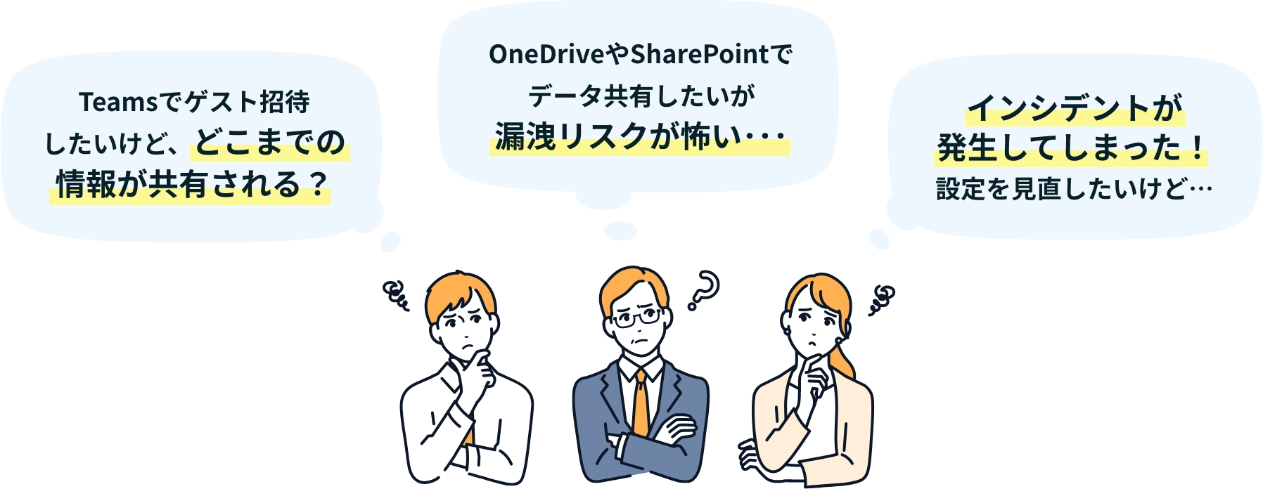 Teamsでゲスト招待したいけど、どこまでの情報が共有される？ OneDriveやSharePointでデータ共有したいが漏洩リスクが怖い･･･ インシデントが発生してしまった！設定を見直したいけど…