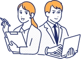 男性と女性のイラスト