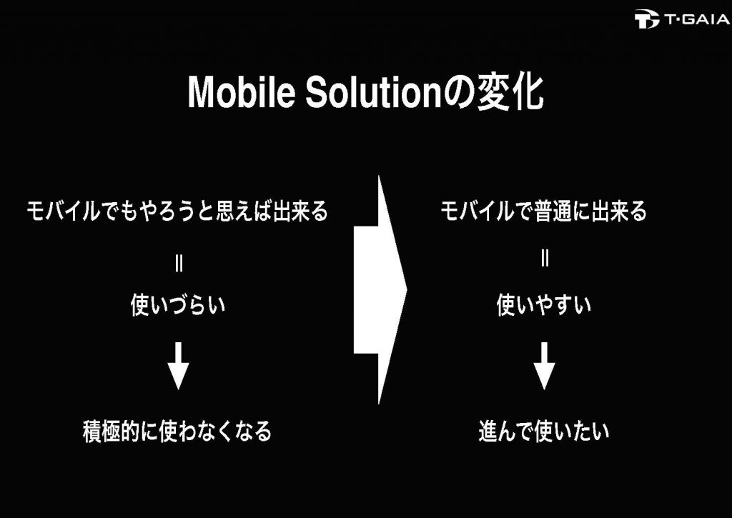 mobile solutionの変化
